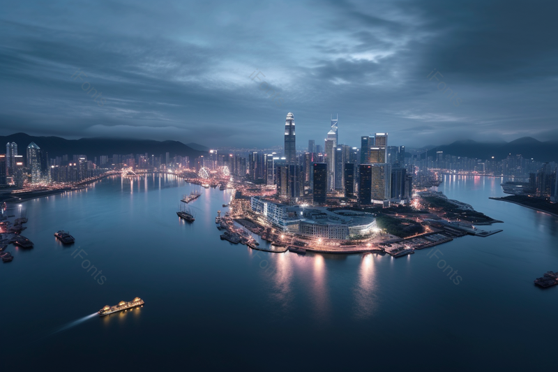 商务科技建筑实拍摄影夜景图,高清,摄影图,摄影图片,图片大全,摄影图免费下载
